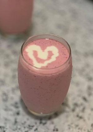 Hình của món Sinh tố dâu chuối.