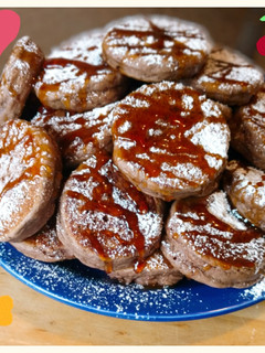 Una foto de 🍫Choco Hot Cakes🍫 ♥️Súper esponjosos. ♥️