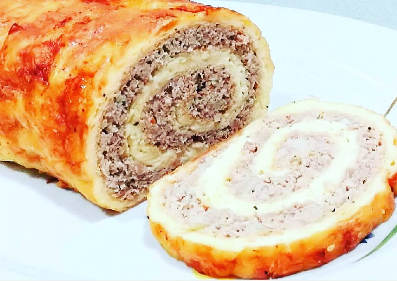 Rollo de carne picada