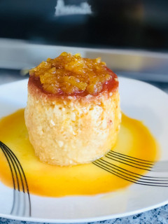 Una foto de Flan de crema de leche en taza 🍮