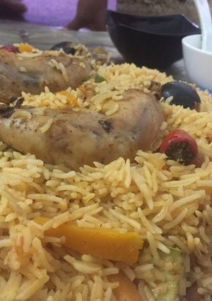 صورة لوصفة كبسة خضار بالدجاج