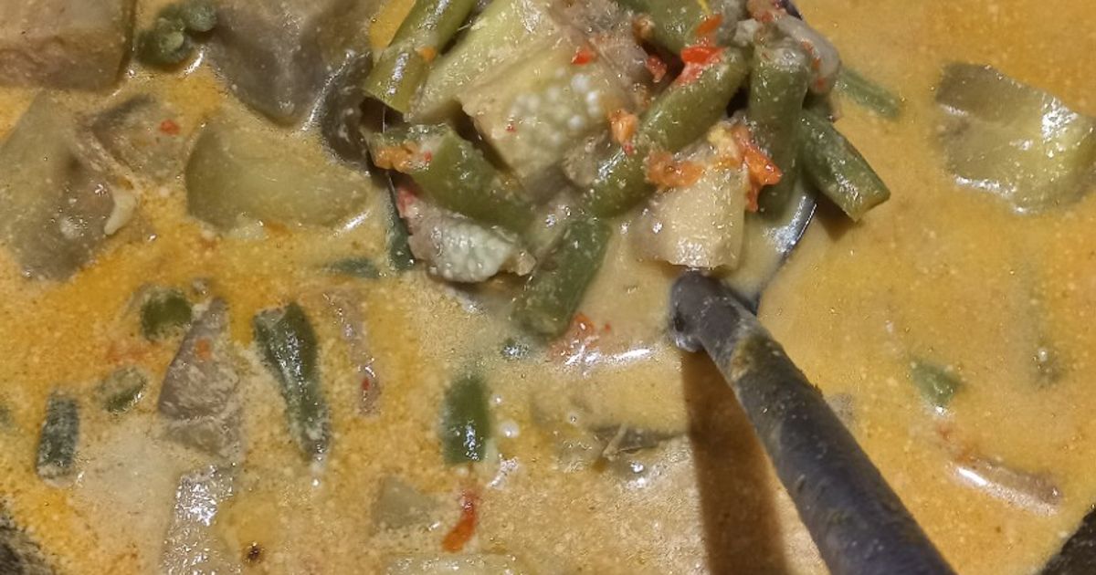 Lodeh terong + buncis