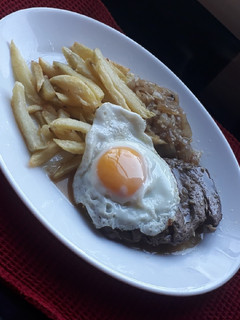 Una foto de Bistec a lo pobre