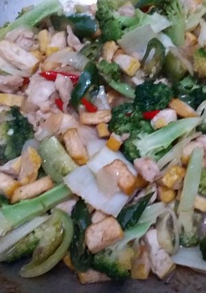 Foto resep ♡9. Tumis Tahu Ayam Sayuran