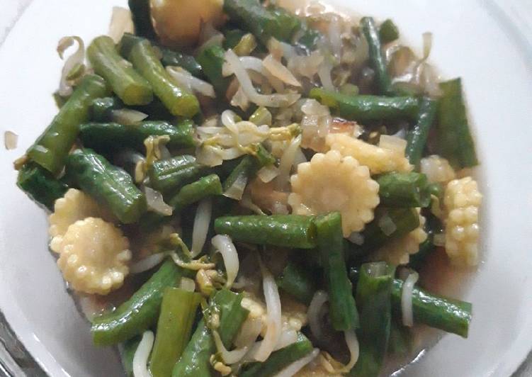 Resep Cah Kacang Panjang Toge Putren Anti Gagal