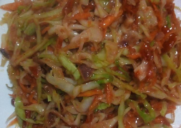 Recipe of Favorite Fried cabbage #authormarathon#