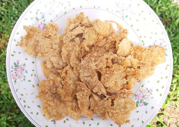 Jamur crispy oatmeal