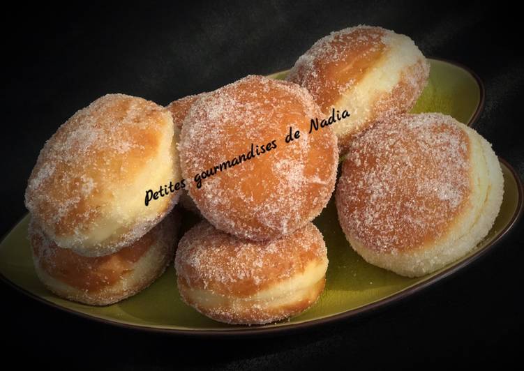 Beignets comme à la boulangerie fourrés à la pâte à tartiner 😋😋😋