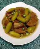 Thịt kho dưa hường (kho lạt)