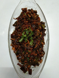 A picture of Beetroot poriyal(Kerala special).