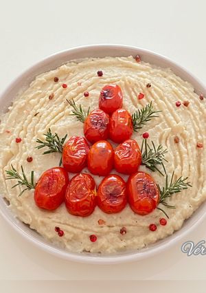 Une photo de Purée de céleri /haricots blancs à la vanille