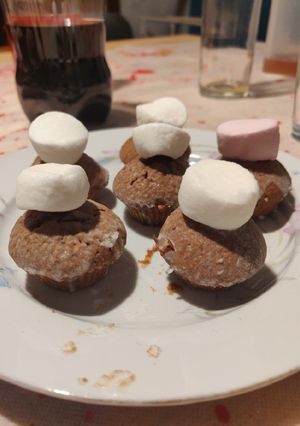 Une photo de Muffins au chocolat et au mashmallow