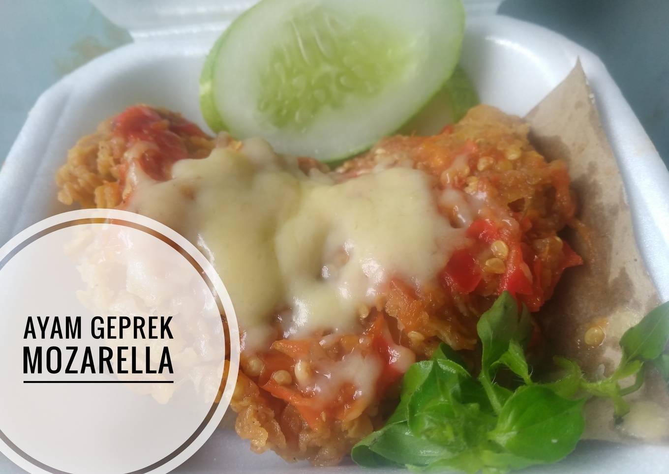 Cara Gampang Menyiapkan Ayam geprek mozarella yang Enak