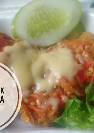 Foto resep Ayam geprek mozarella