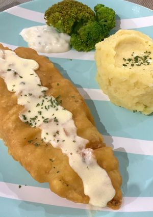 Foto resep Fish And Chips (Lemon Butter Sauce)