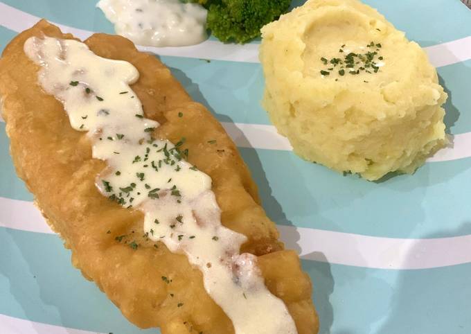 Fish And Chips (Lemon Butter Sauce)