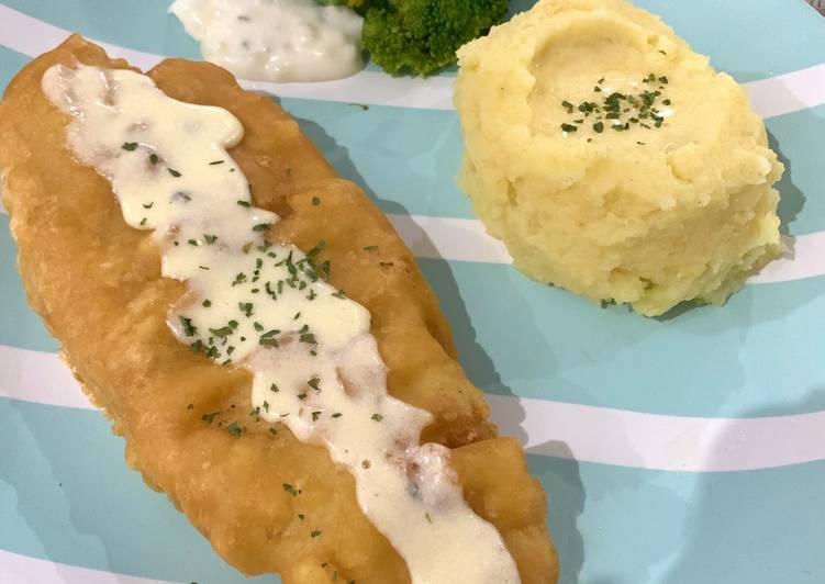 Fish And Chips (Lemon Butter Sauce)