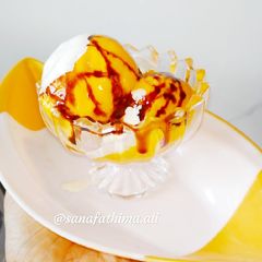 A picture of Mango ice cream.