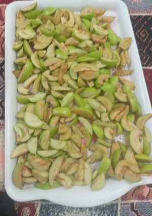 عکسی از دستور سیب ترش خشک