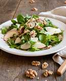 🌱 Salad Táo, Rau Diếp Cừu & Hạt Óc Chó Sốt Dầu Dấm