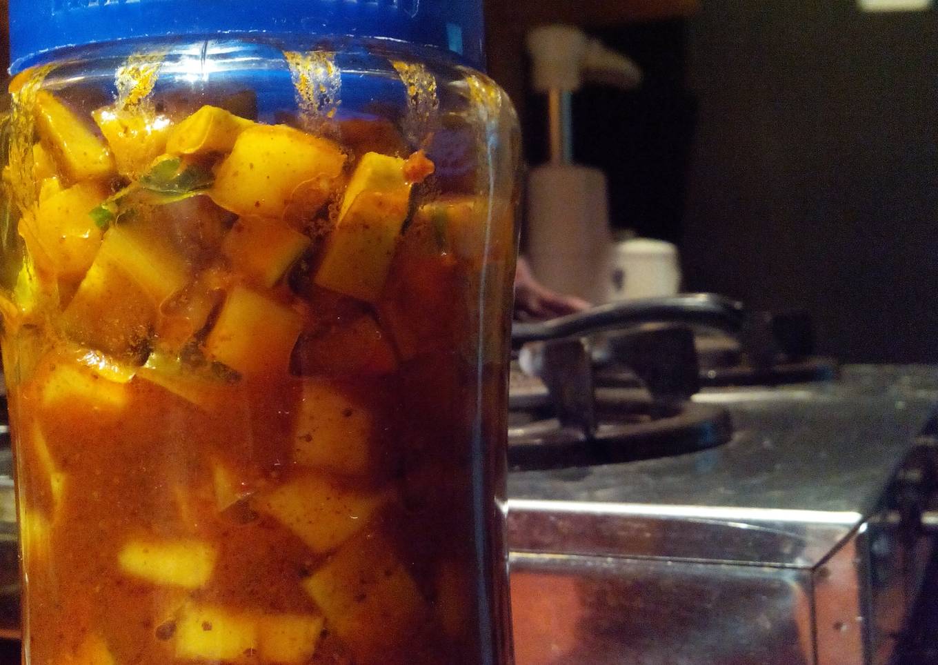Instant mango pickle