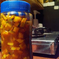Instant mango pickle A picture of Instant mango pickle.