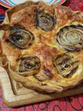 Tarta de cebollas asadas