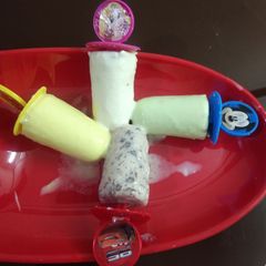 A picture of Four types of kulfi.