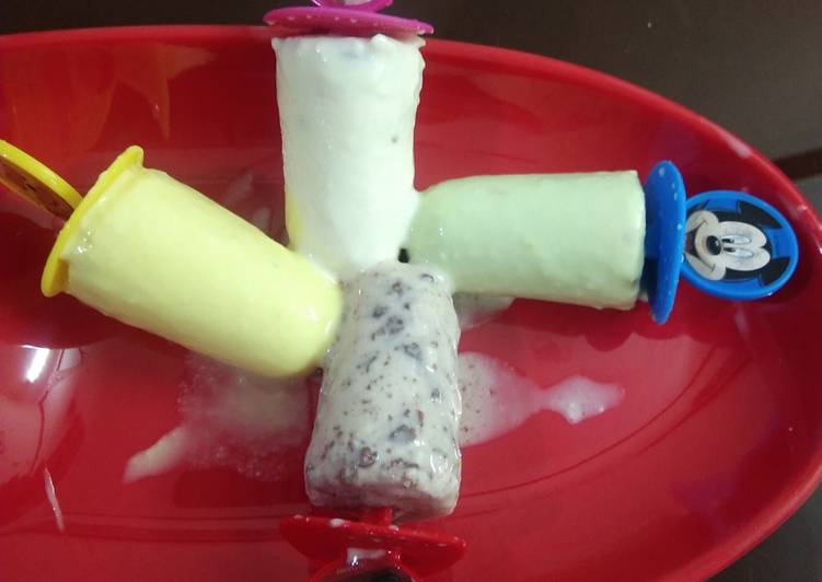 Four types of kulfi