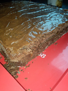 Una foto de Bizcochuelo de leche caliente de chocolate