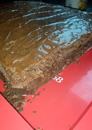 Una foto de Bizcochuelo de leche caliente de chocolate