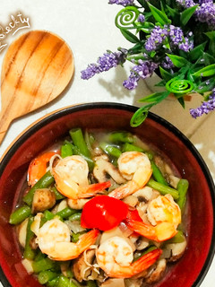 Foto resep 58. Tumis Udang Jamur Buncis