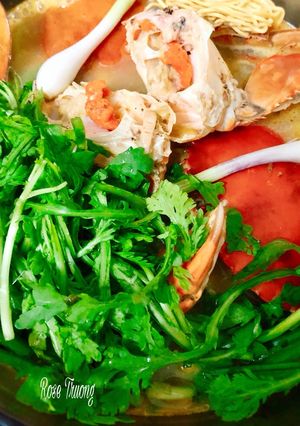 Hình của món Cua Gạch Nấu Chao.