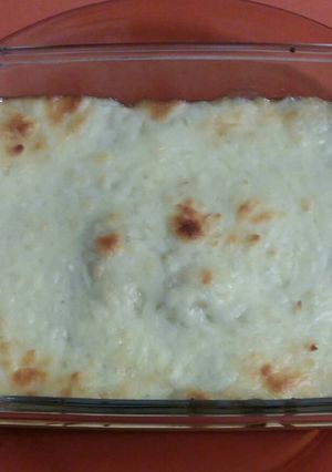 Una foto de "Pastel" de patata y coliflor con carne picada