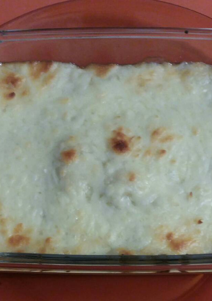 Una foto de "Pastel" de patata y coliflor con carne picada