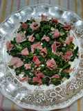 Achicoria con jamón crudo