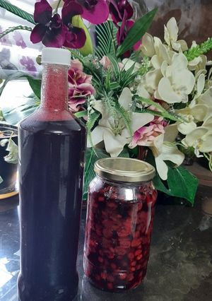 عکسی از دستور شربت و مربای آلبالو🍒