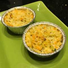 A picture of Salmon Baked Rice - MPASI 9 bulan.