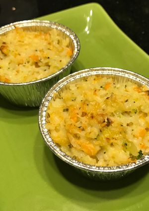 Foto resep Salmon Baked Rice - MPASI 9 bulan