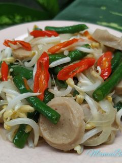 Foto resep Tumis Toge Kacang Panjang Bakso