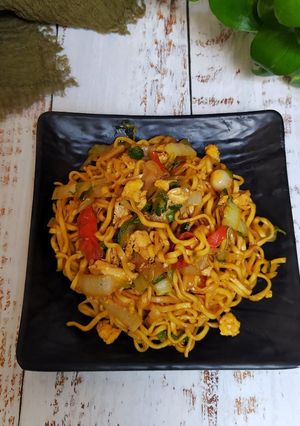 Foto resep Mie Telur Kecap