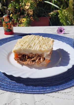 Una foto de Pastel de bondiola braseada
