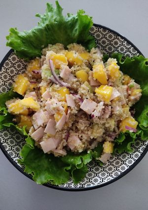 Une photo de Salade quinoa mangue avocat