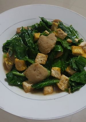 Foto resep Oseng Oseng Kailan Bakso Tempe