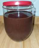 Crema de cacao y avellanas saludable