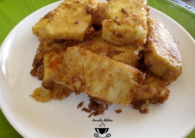 Simple Way to Make Favorite Fried golden yam with egg