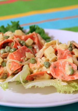 A picture of A "different" summer salad.