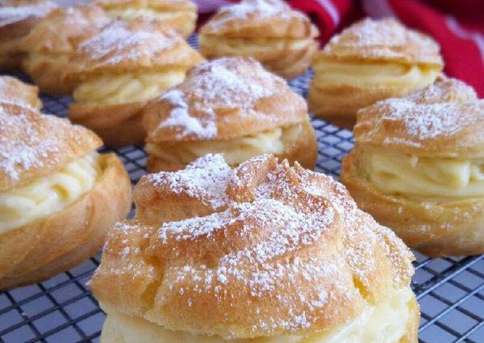 Resep Sus/Soes Vla Durian oleh Fitri Sasmaya - Cookpad