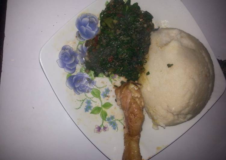 Recipe of Any-night-of-the-week Ugali fried chicken#author Marathon Contest #
