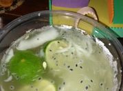 Gambar es kuwut melon jualan
